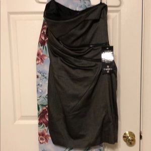 BNWT Bebe Strapless Zippered Dress Size 4